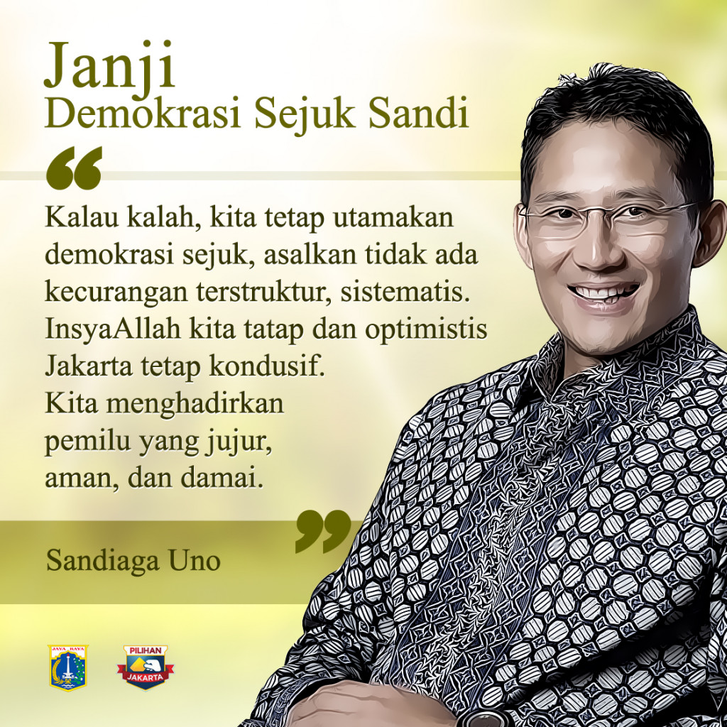 Infografik: Janji Demokrasi Sejuk Sandi