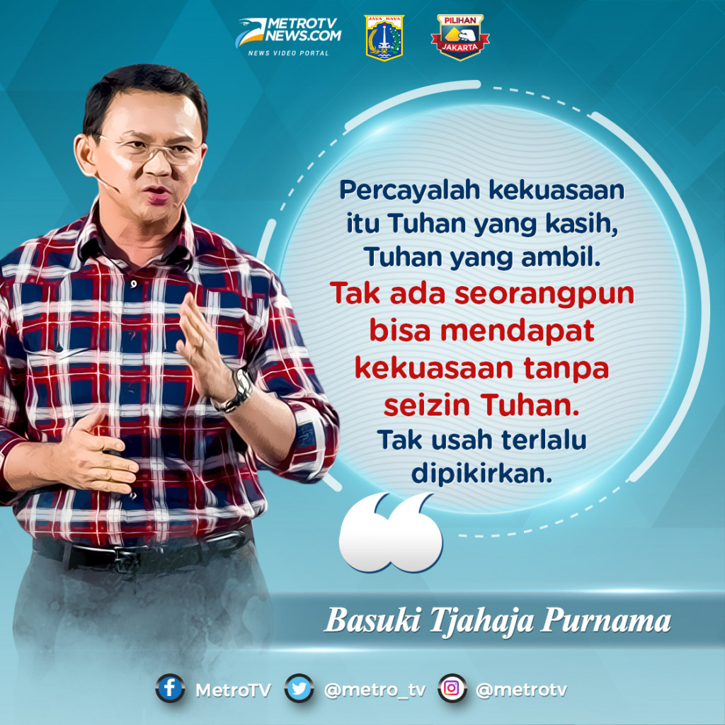 Infografik: Kutipan Ahok Mengomentari Kekalahan Quick Count