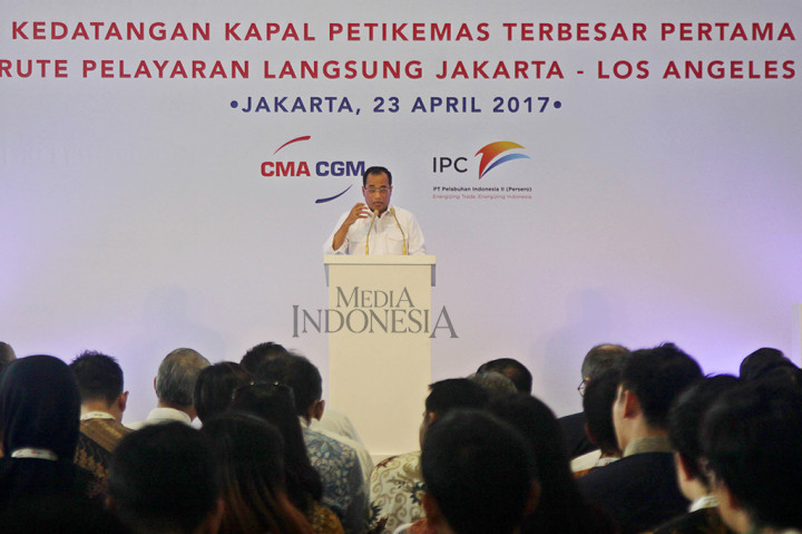 Kesempatan tersebut sekaligus untuk merayakan rute pelayaran langsung perdana dari Indonesia ke Amerika Serikat pada Senin, 24 April 2017 mendatang.