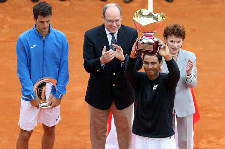 Secara keseluruhan, Nadal kini mengoleksi 10 titel Monte Carlo Masters dan mengumpulkan 29 gelar turnamen kategori masters.