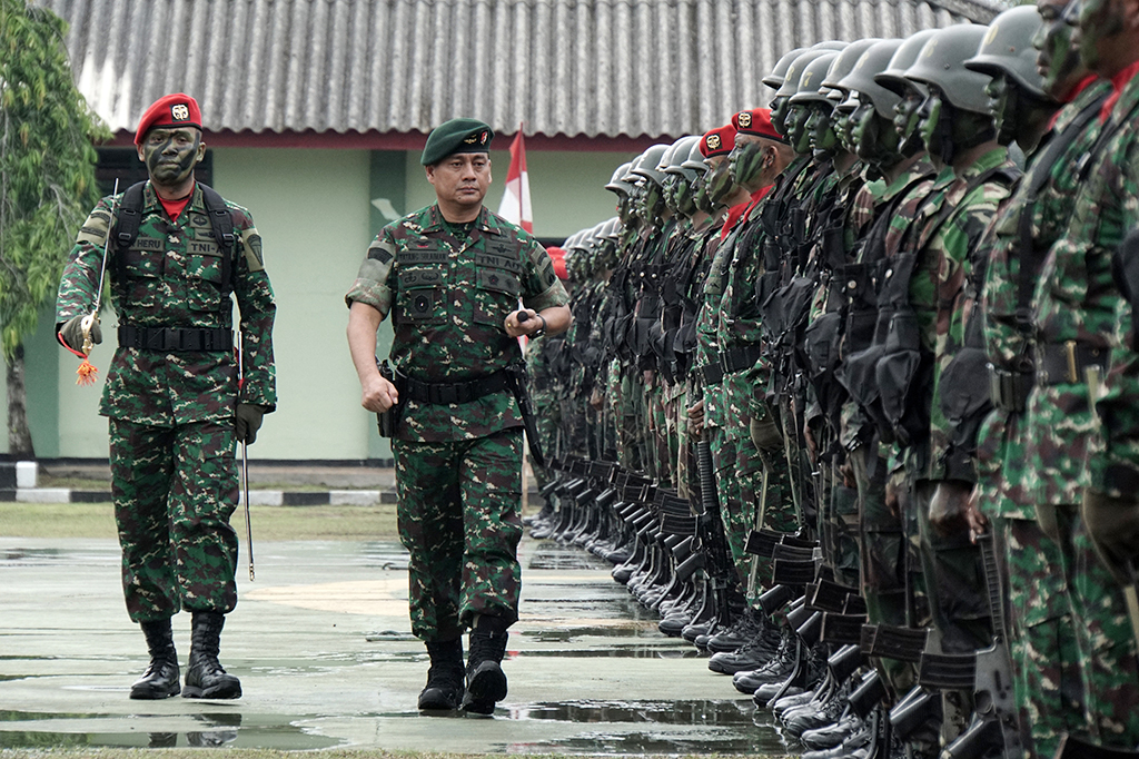 Ratusan Prajurit TNI AD  Dilantik Jadi Pasukan Raider 