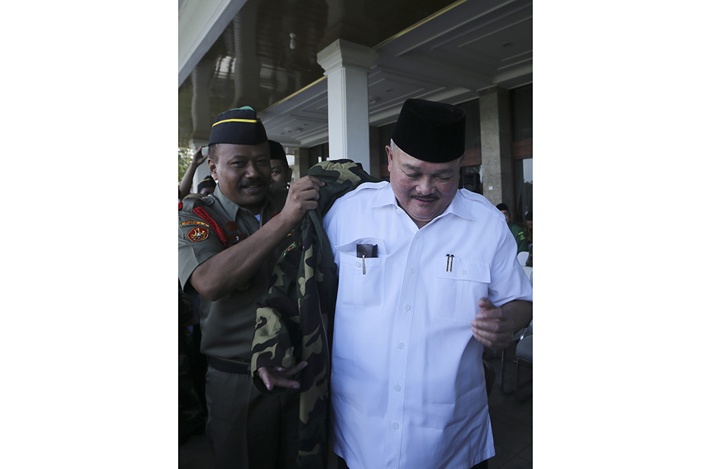 Kegiatan apel akbar dipimpin langsung oleh Gubernur Provinsi Sumatera Selatan H Alex Noerdin, Rabu (26/4/2017).