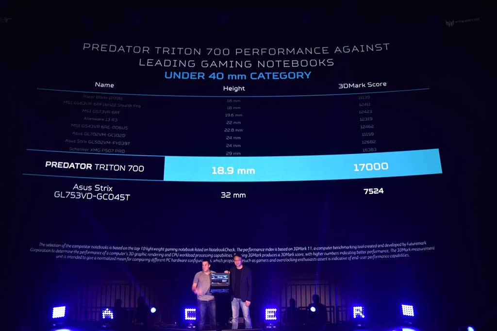 Salah satu yang menarik, Acer memperkenalkan teknologi manajemen panas (thermal technology) yang memungkinkan bentuk notebook gaming yang lebih tipis. 