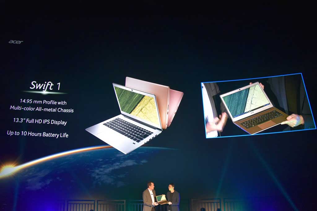 Melengkapi jajaran ultrabook premiumnya, Acer menghadirkan Swift 1 dengan daya tahan baterai hingga 10 jam. 