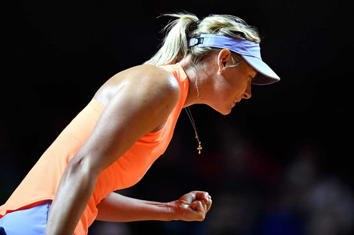 Sharapova belum kehilangan satu set pun di turnamen tersebut, dan menyudahi perlawanan Kontaveit dalam waktu 1 jam, 23 menit.
