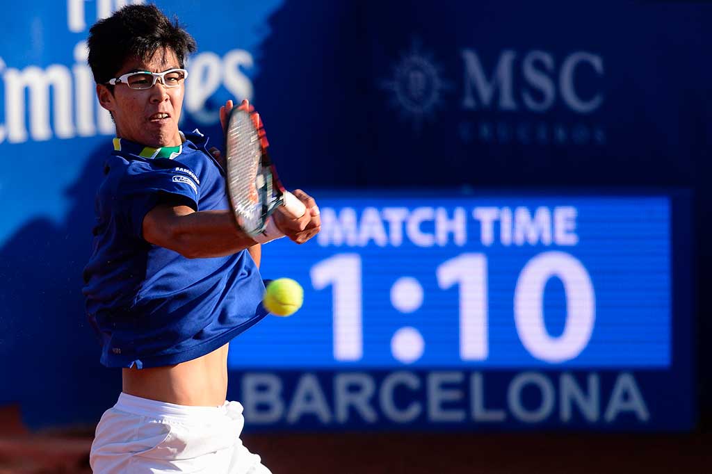 Chung sempat memaksa Nadal tiebreak di babak pertama, namun kalah 7-6 (7/1).