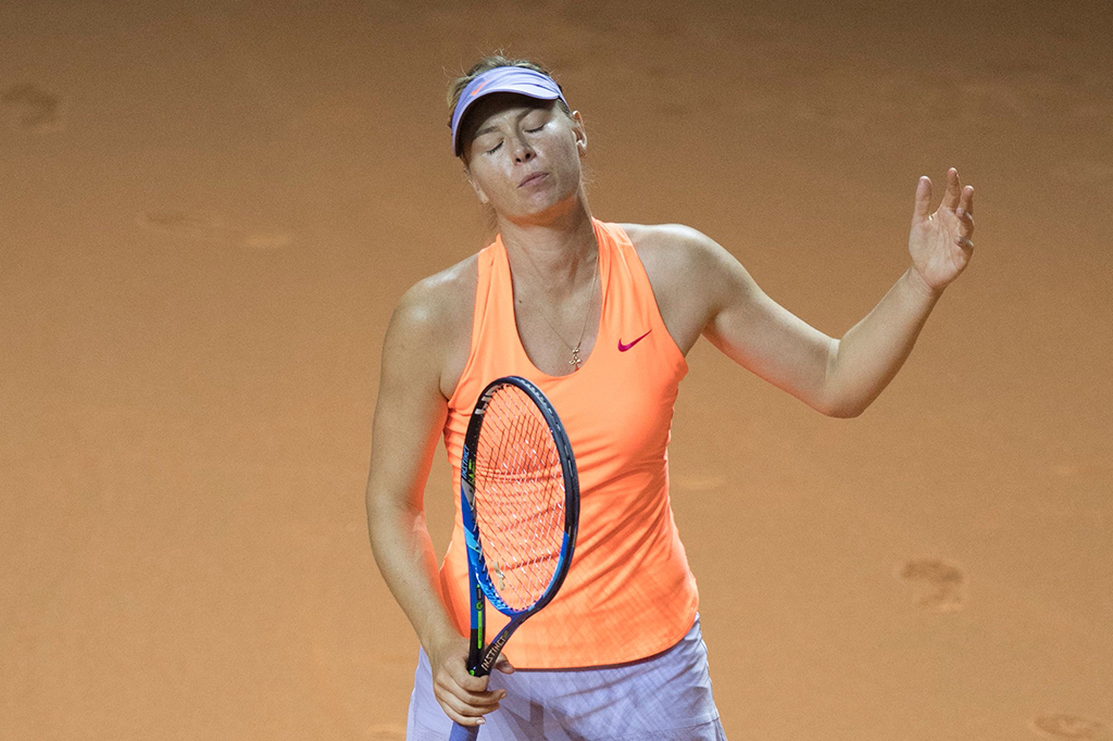 Sharapova, yang diskors karena menggunakan meldonium setelah hal tesnya terbukti positif pada Australia Terbuka 2016, juga mendapatkan wildcard untuk turnamen-turnamen selanjutnya di Madrid dan Roma.