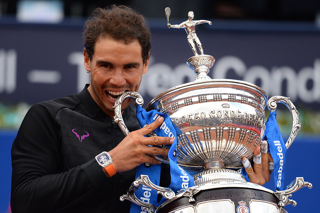 Rafael Nadal meraih gelar 'La Decima' atau gelar ke-10 di Barcelona Terbuka.