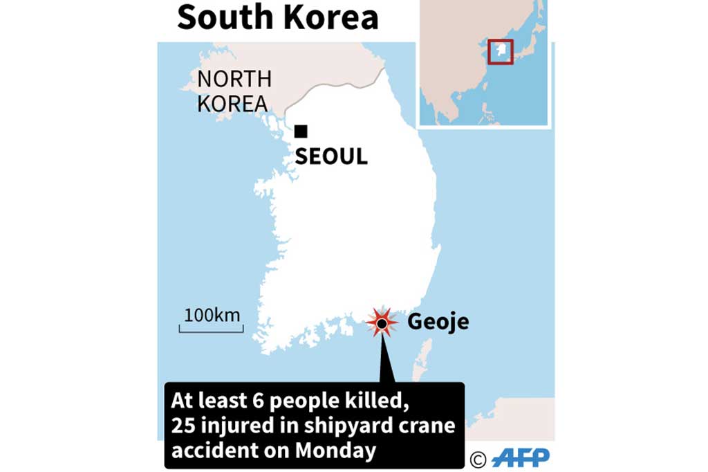 Kecelakaan terjadi setelah dua crane bertabrakan dan menyebabkan salah satu crane setinggi 60 meter dan berat 32 ton ambruk dan menimpa pekerja yang tengah beristirahat di bawahnya.
