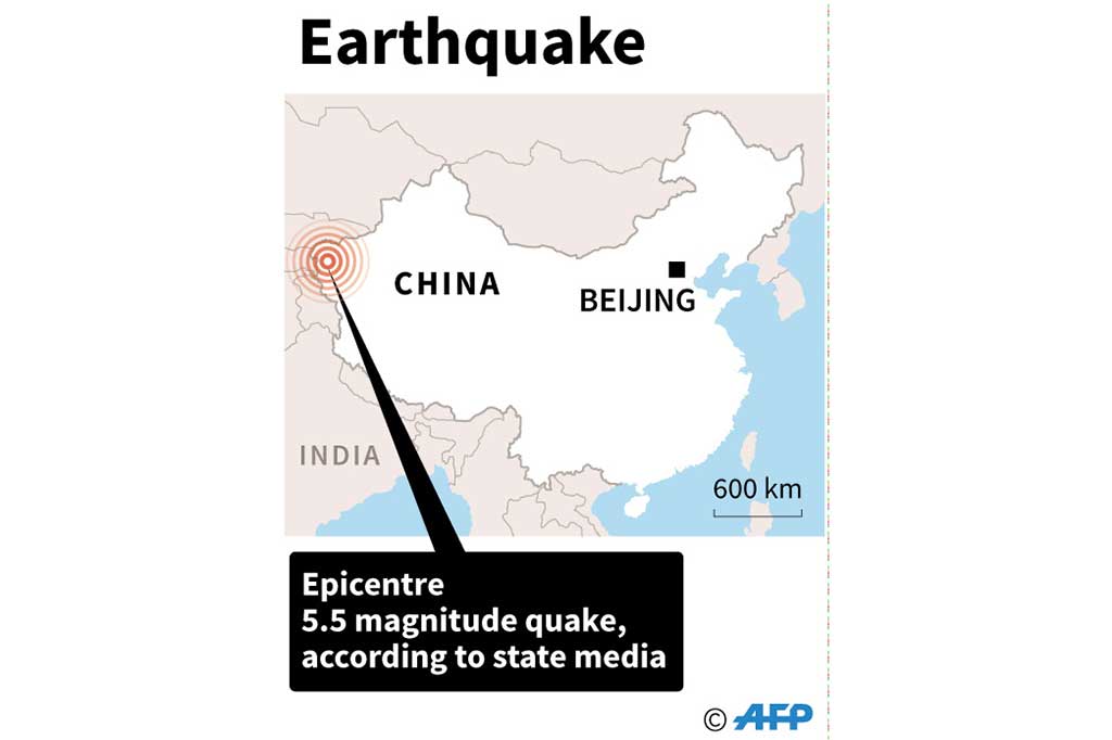 Gempa terjadi di daerah Taxkurgan, daerah pegunungan terpencil di wilayah Xinjiang yang berbatasan dengan Tajikistan, Afghanistan dan Pakistan.