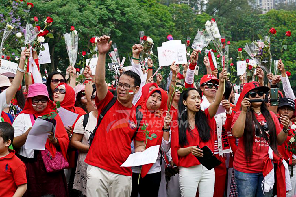 Ratusan WNI di Hong Kong Gelar Aksi Damai