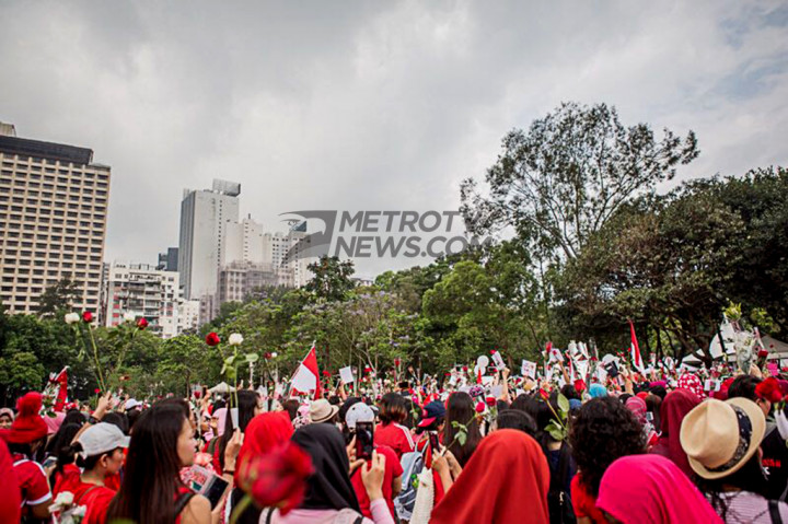 Ratusan WNI di Hong Kong Gelar Aksi Damai