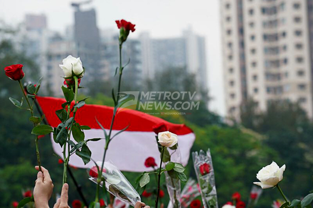 Ratusan WNI di Hong Kong Gelar Aksi Damai
