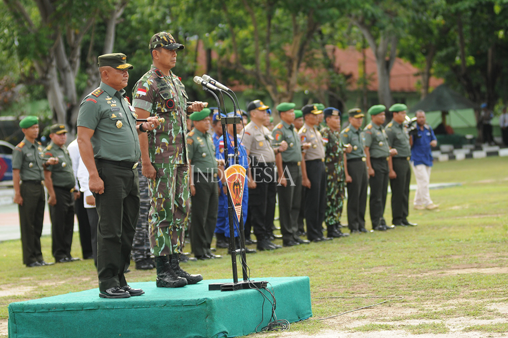Gelar Pasukan Pengamanan VVIP itu dilakukan di Lapangan Batalyon Infanteri 711 Raksatama Palu di Jalan Emy Saelan, Palu Selatan.