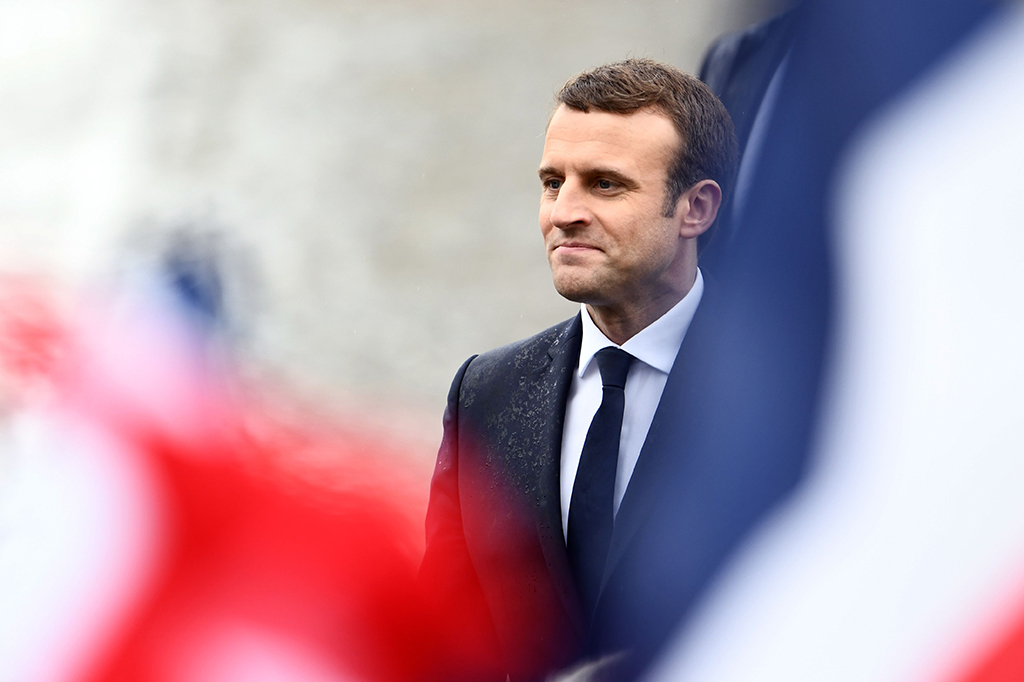 Macron menjadi Presiden termuda dalam sejarah Prancis. Di usia 39 tahun dia berhasil memenangi Pemilihan Presiden Prancis mengalahkan Le Pen. AFP/MARTIN BUREAU