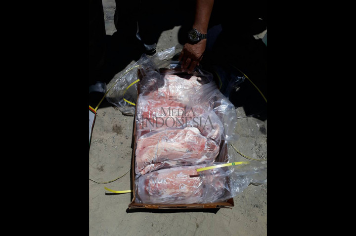 15 Ton Daging Beku Tiba di Tarakan