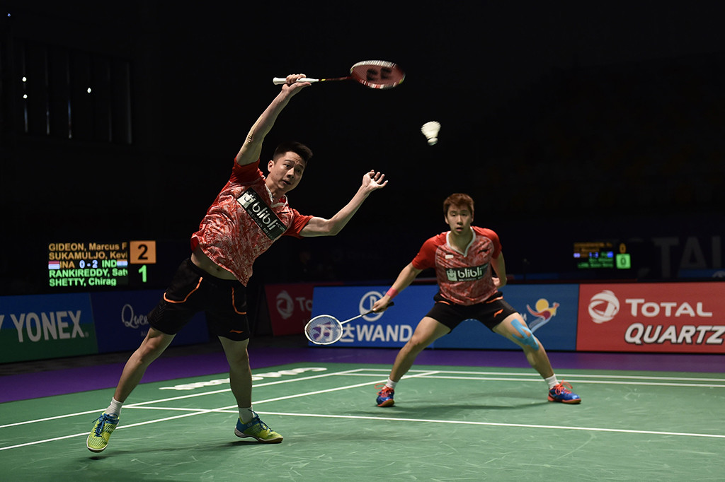 Satu-satunya kemenangan yang diraih Indonesia didapat melalui pasangan ganda putra, Marcus Fernaldi Gideon/Kevin Sanjaya, yang berhasil mengalahkan pasangan India, Satwiksairaj Rankireddy/Chirag Shetty, dengan skor 21-9 dan 21-17.