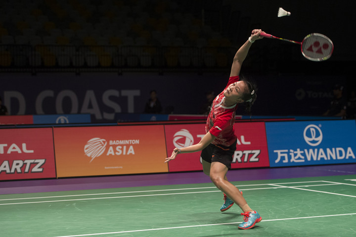Fitriani kalah melawan Pusarla Venkata Sindhu, 8-21, 19-21.