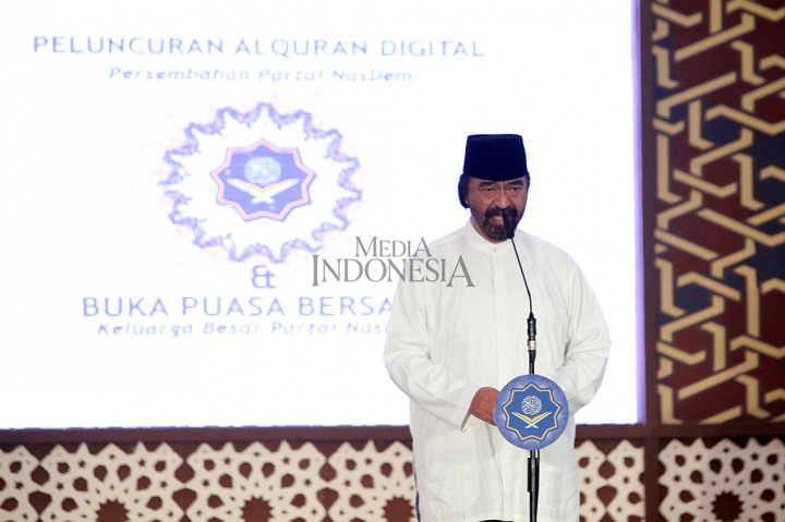 Ketua Umum Partai NasDem menyebut peluncuran aplikasi Alquran digital sebagai persembahan dari NasDem untuk umat muslim di Indonesia. Program hasil prakarsa kader muda NasDem ini diharapkan dapat memperkuat syiar Agama Islam. 