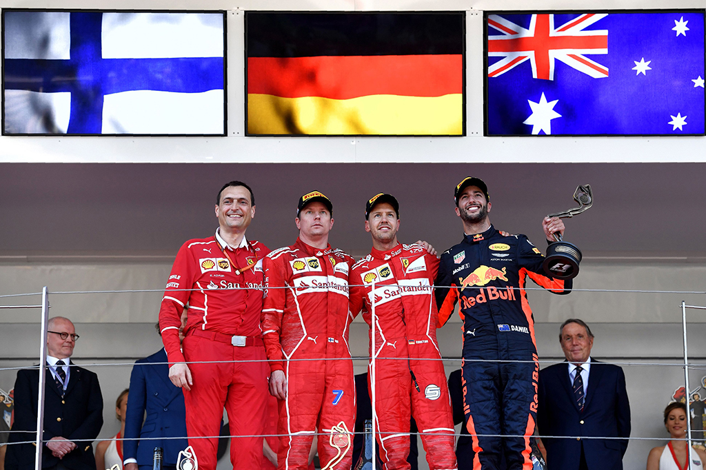 Terakhir kali Vettel memenangi seri balapan di Monaco di musim 2011. Dia masih memperkuat Red Bull kala itu. Sementara bagi Ferrari, ini merupakan kemenangan pertama di Monaco sejak 2001.