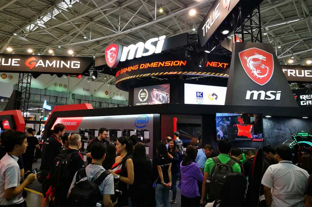 MSI menjadi salah satu peserta yang cukup banyak memamerkan perangkat terbaru.