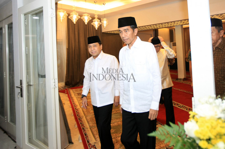 Jokowi Buka Bersama di Rumah Ketua DPR