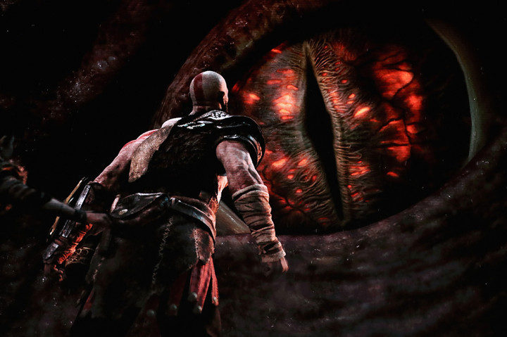 Sony memamerkan keseluruhan dari footage gameplay God of War di Shrine Auditorium, Senin (12/06).