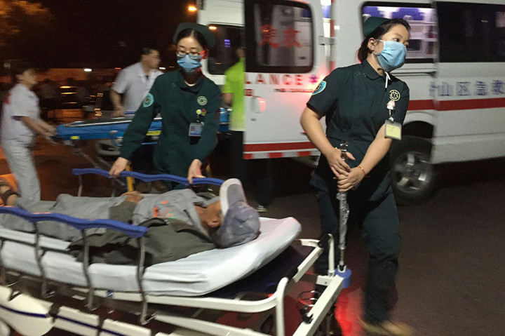 Dua orang tewas di tempat, sementara enam tewas setelah dibawa ke rumah sakit menyusul ledakan yang terjadi pada pukul 16.50 waktu setempat tersebut. AP/Li Xiang/Xinhua