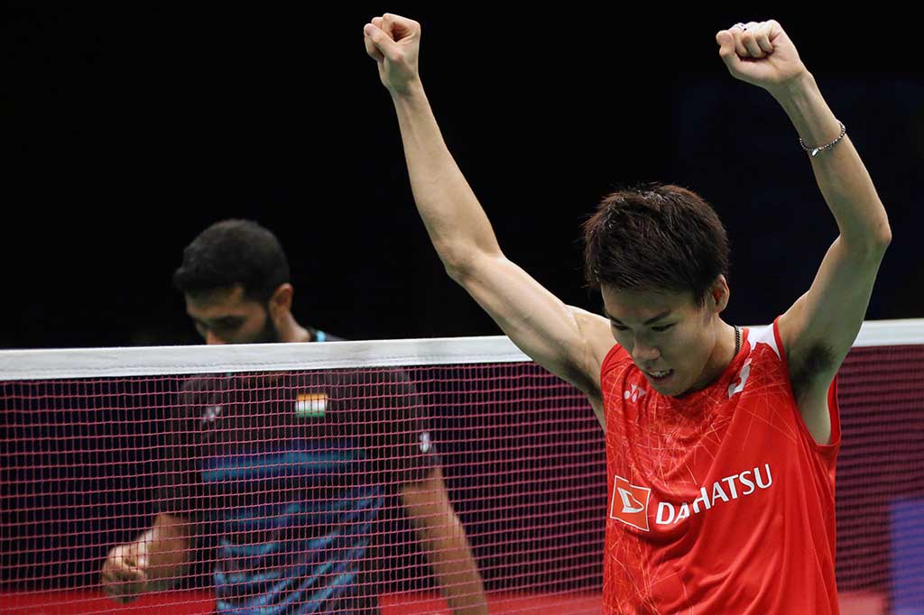 Di babak final Sakai akan menghadapi pemenang antara Srikanth Kidambi (India) atau unggulan dua dari Korea Selatan, Son Wan Ho. ANTARA/Achmad Ibrahim