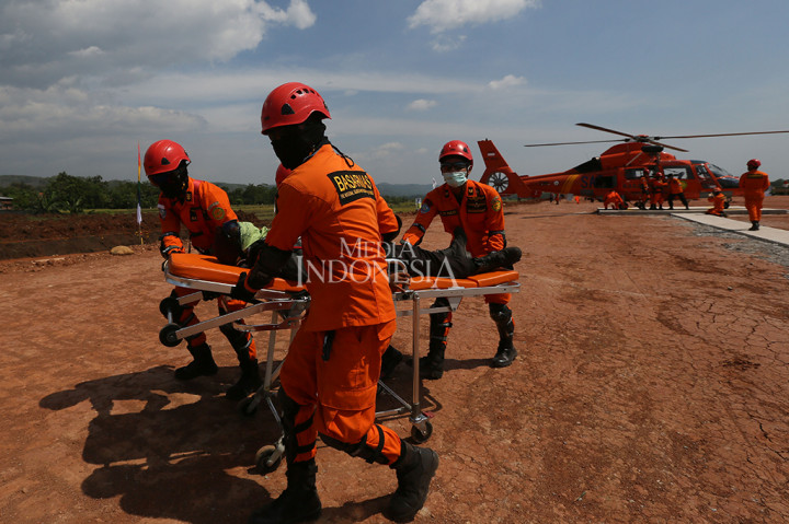 Simulasi tersebut digelar untuk mengantisipasi terjadinya kemacetan parah seperti arus mudik sebelumnya, yang kerap kali terjadi si pemudik mengalami gangguan kesehatan.