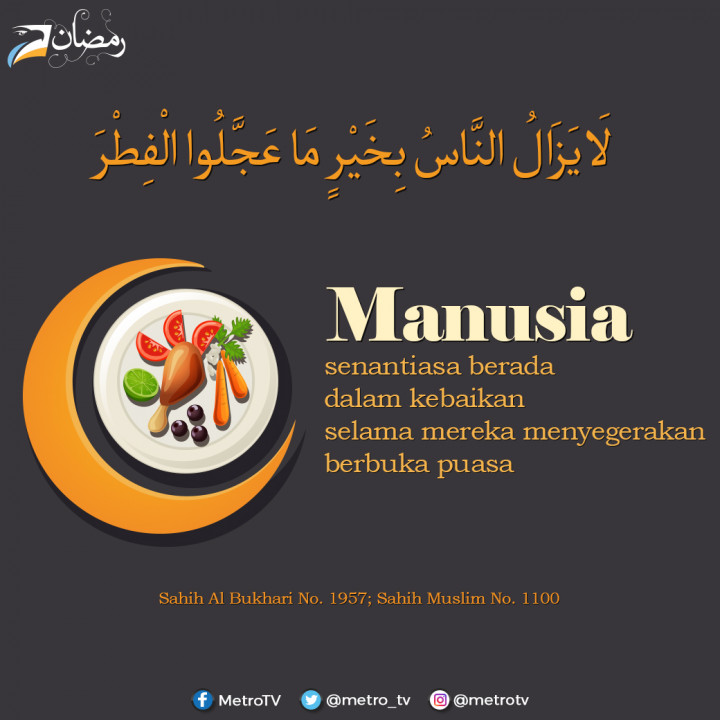 Keutamaan Menyegerakan Berbuka Puasa