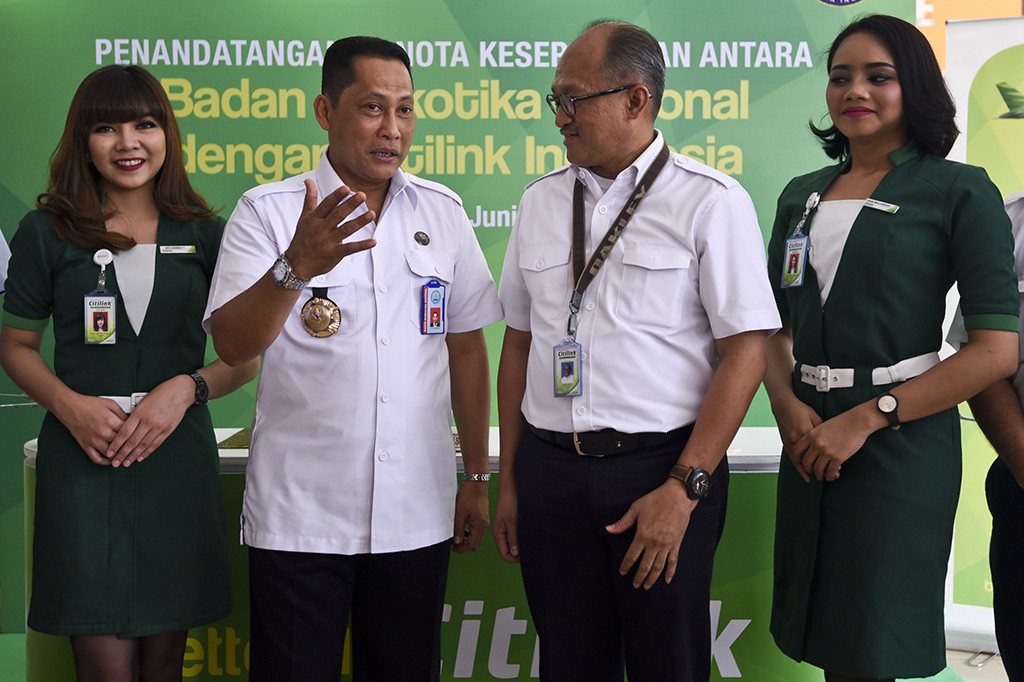 Kepala BNN Komjen Budi Waseso menyampaikan, menghadapi narkoba tidak hanya bisa diserahkan kepada BNN dan kepolisian saja. Sebab itu, BNN terus berupaya menjalin kerjasama dengan seluruh institusi yang ada, termasuk perusahaan penerbangan di Indonesia.