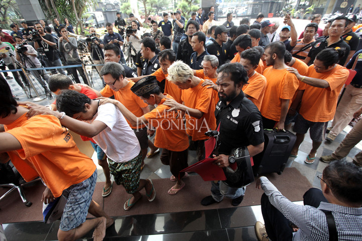 Para pelaku kejahatan itu diamankan dari sejumlah tempat seperti pasar dan kendaraan umum.