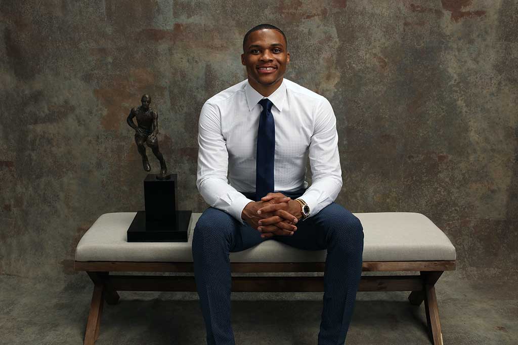 Musim lalu point guard Oklahoma City Thunder tersebut mencetak 42 triple double, mematahkan rekor milik Oscar Robertson dengan 41 triple double pada 1961-62 lalu.
