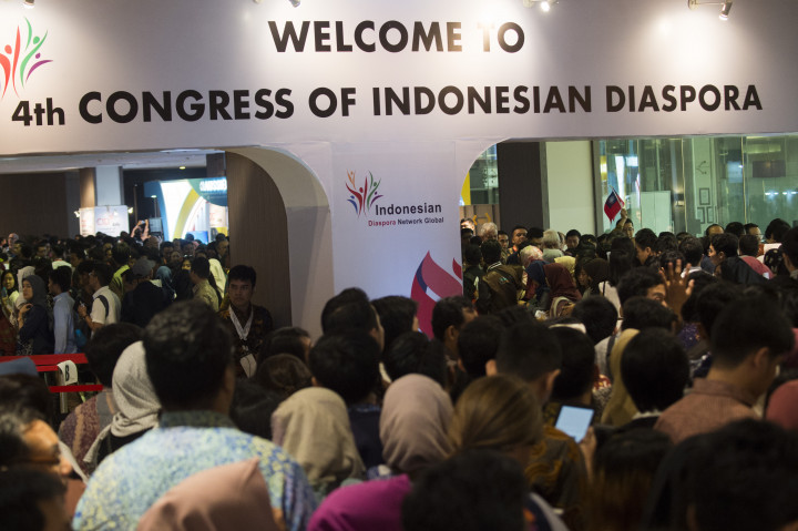Kongres ke-4 Diaspora yang dilaksanakan di Kota Kasablanka, Jakarta, dihadiri empat ribuan diaspora Indonesia dari berbagai negara.