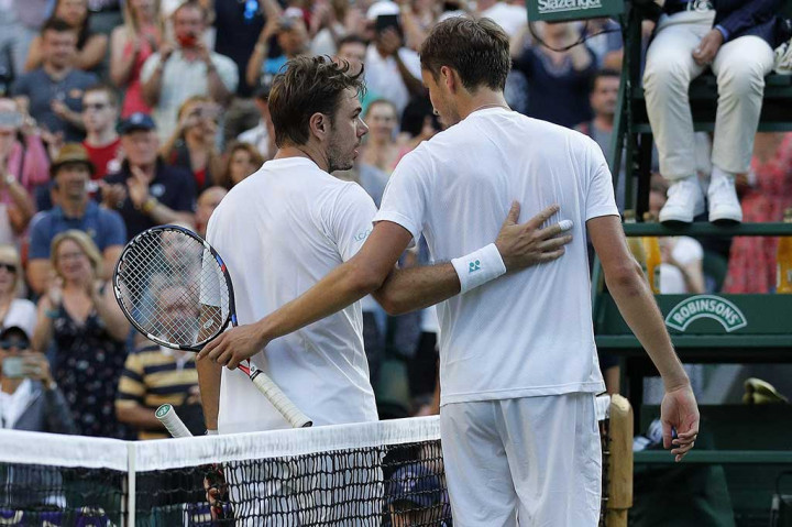 Petenis Swiss tersebut telah lima kali tersingkir di babak pertama Wimbledon, dan pencapaian tertinggi hanya perempat final pada 2014 dan 2015.