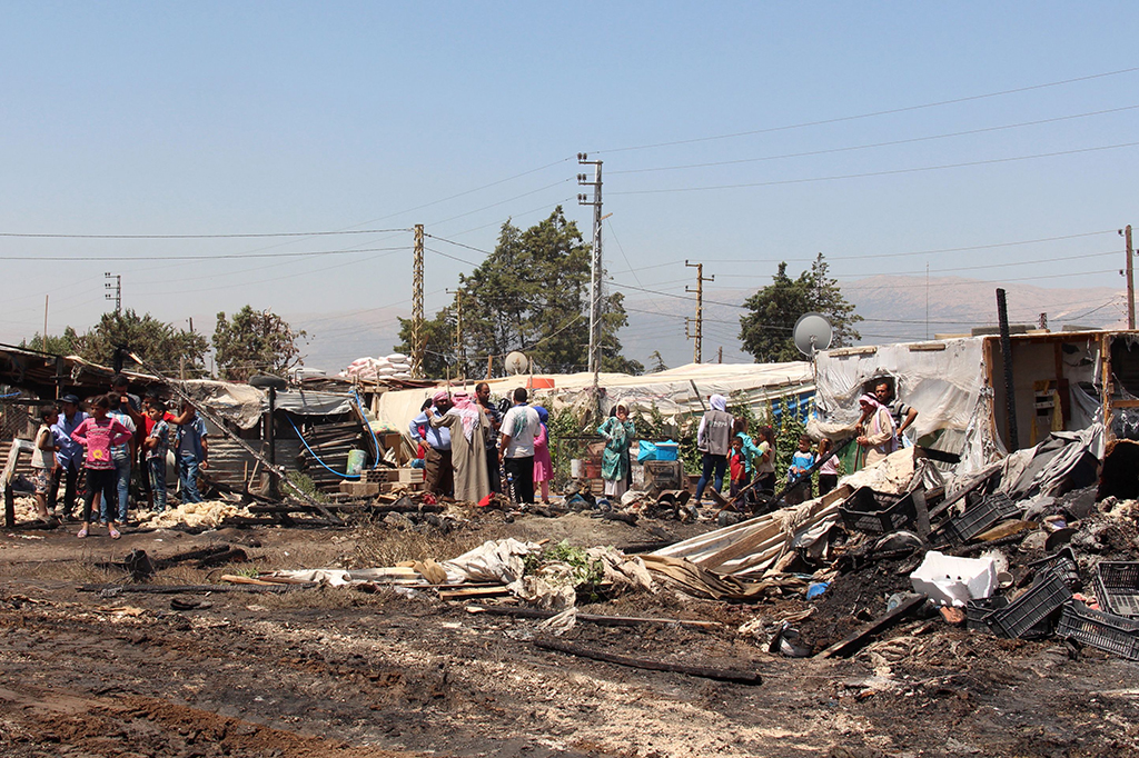 Kebakaran di kamp pengungsi Suriah di wilayah Lembah Bekaa, Lebanon, menewaskan seorang bocah perempuan.