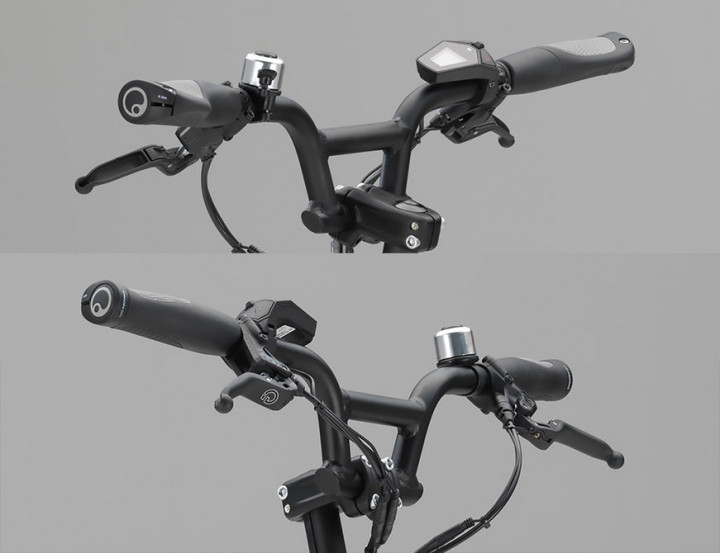 Tuas 'transmisi' internal gear 6 percepatan berupa tuas di handlebar kanan. Cara kerja dan penggunaannya sama persis dengan perangkat serupa yang banyak dipakai sepeda. Untuk menambah kecepatan, Anda harus mengayuhnya lagi dan lagi.