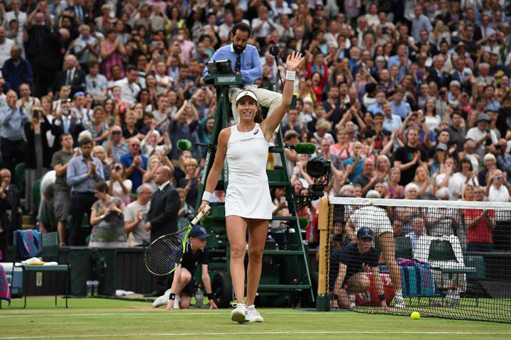 Konta menjadi petenis putri pertema Britania Raya yang melangkah ke semifinal Wimbledon sejak Virginia Wade pada 1978 lalu.
