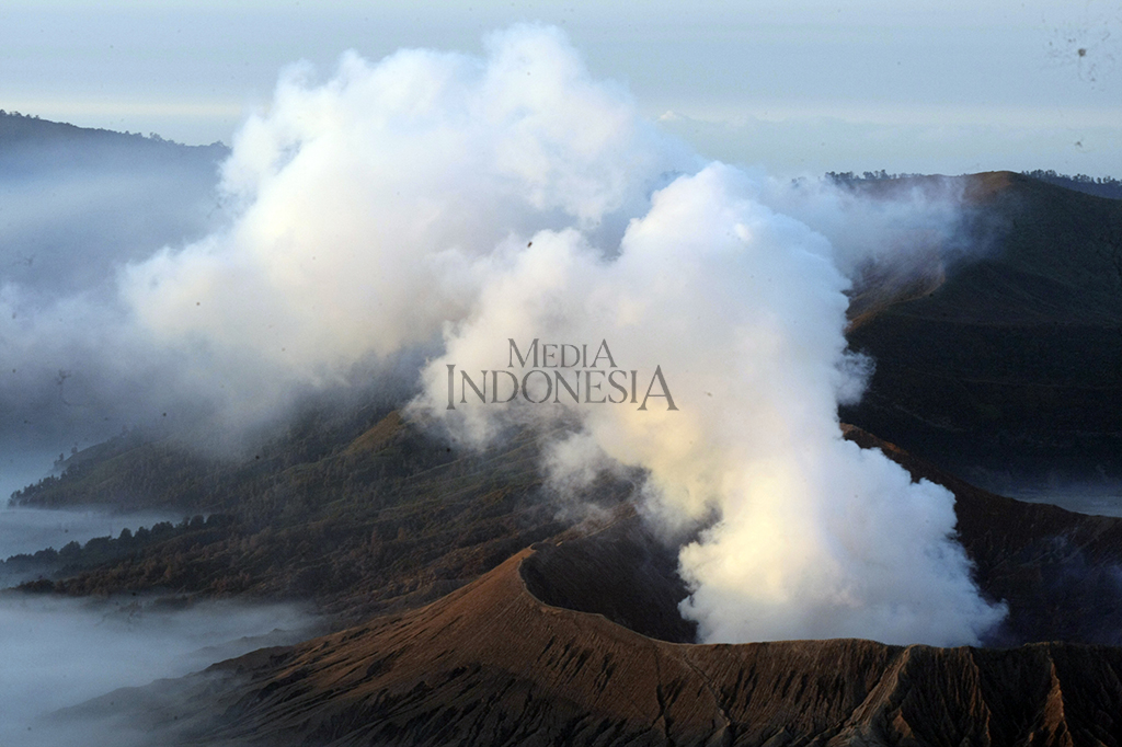 Kawah Gunung Bromo merupakan salah satu destinasi yang biasanya dikunjungi oleh wisatawan yang ke gunung Bromo, kawah yang memiliki garis tengah 800 meter sangatlah unik.