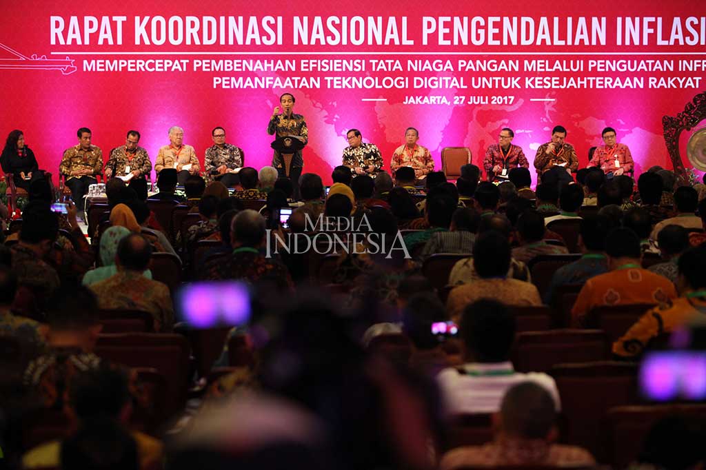 Presiden Joko Widodo dalam sambutannya mengatakan bahwa Indonesia sudah memasuki era inflasi rendah, karena dalam dua tahun terakhir laju inflasi secara nasional hanya berada di kisaran 3%. 