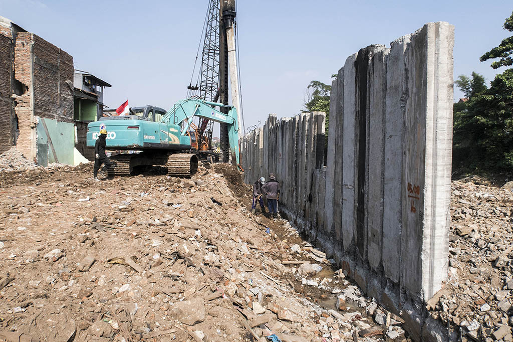 Turap Piling Pemasangan Turap di Kawasan Bukit Duri
