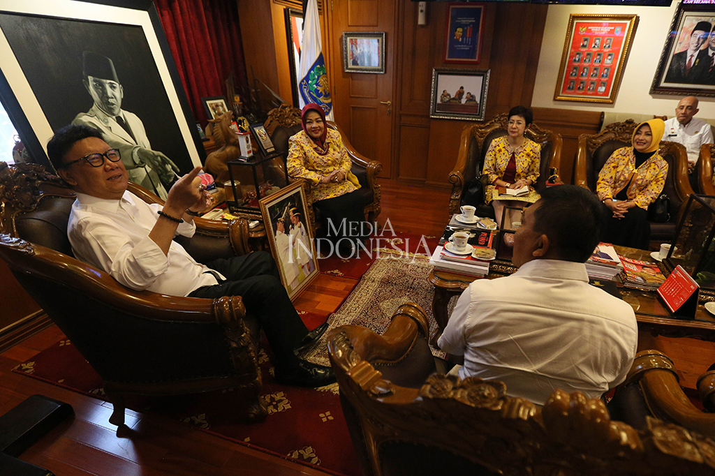 Kedatangan Pimpinan Pusat Kesatuan Perempuan Partai Golkar untuk melakukan audiensi terkait keterwakilan perempuan di pemerintahan.