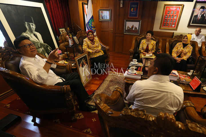 Kedatangan Pimpinan Pusat Kesatuan Perempuan Partai Golkar untuk melakukan audiensi terkait keterwakilan perempuan di pemerintahan.