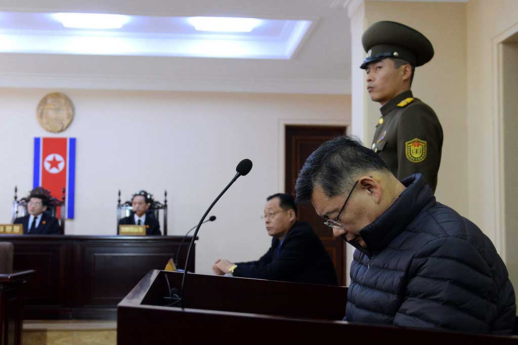 Pastor yang juga dikenal sebagai Hyeon Soo-lim, yang bertugas di salah satu gereja terbesar di Kanada, dijatuhi hukuman kerja paksa seumur hidup pada Desember 2015 karena dituduh melakukan upaya menggulingkan pemerintahan Korea Utara.