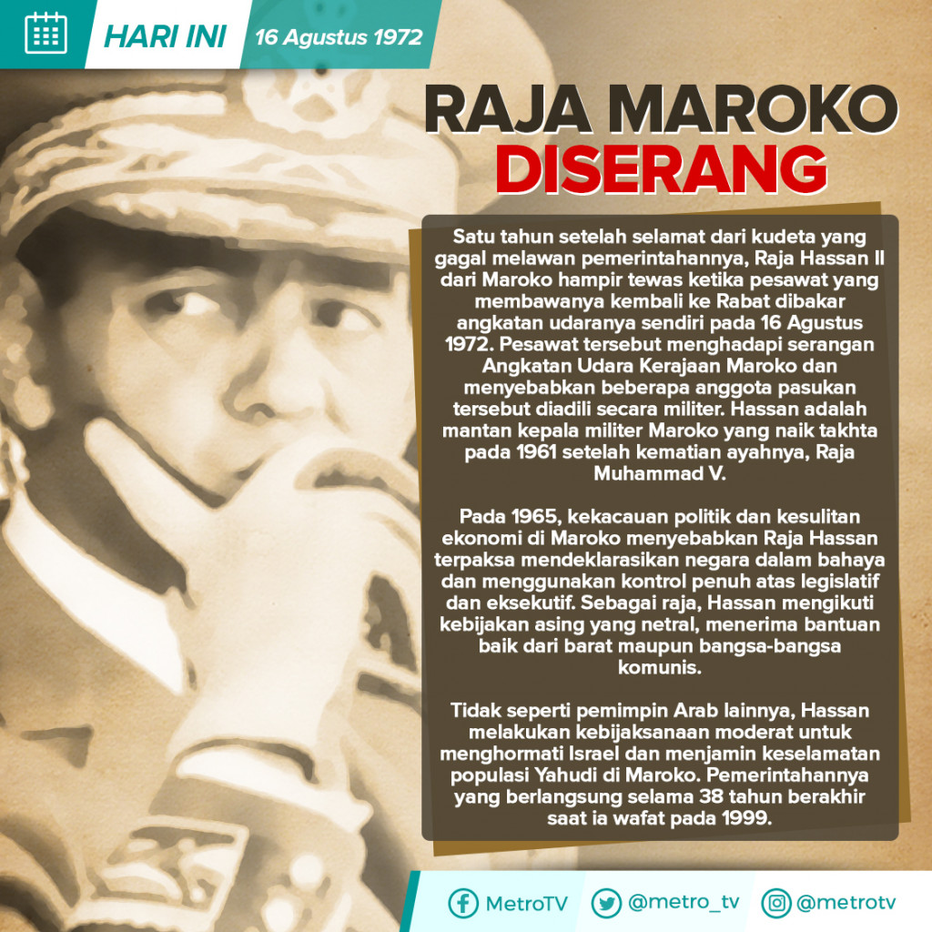 Hari Ini: Raja Maroko Diserang