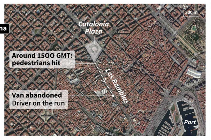 Las Ramblas merupakan tempat wisata terkenal di Barcelona yang dikunjungi banyak wisatawan. Kawasan itu dipenuhi dengan toko, kedai minuman dan restoran.