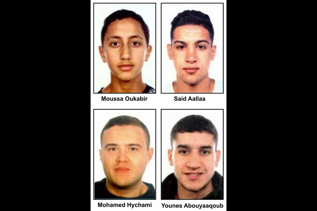 Selain Abouyaaqoub, polisi juga telah menembak mati lima tersangka pelaku teror di Cambrils. Polisi mengidentifikasi tiga pelaku, yaitu Moussa Oukabir (17), Said Aallaa (18), dan Mohamed Hychami (24).