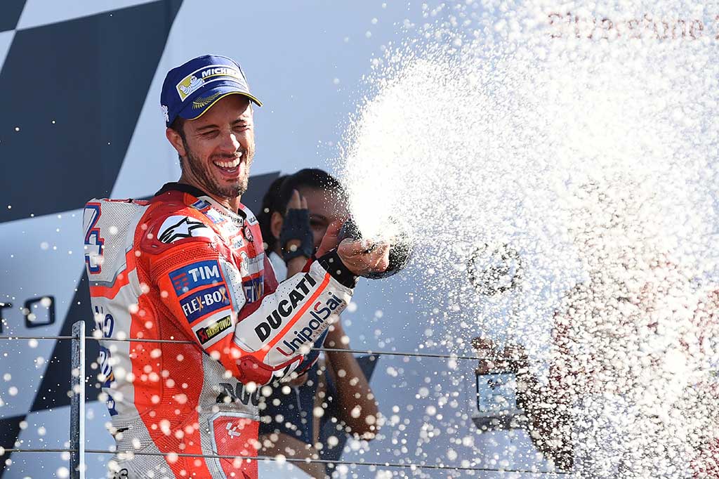 Dengan hasil tersebut Dovizioso naik ke puncak klasemen dengan 183 poin, unggul 9 poin atas Marquez yang gagal menyelesaikan balapan akibat kerusakan mesin.