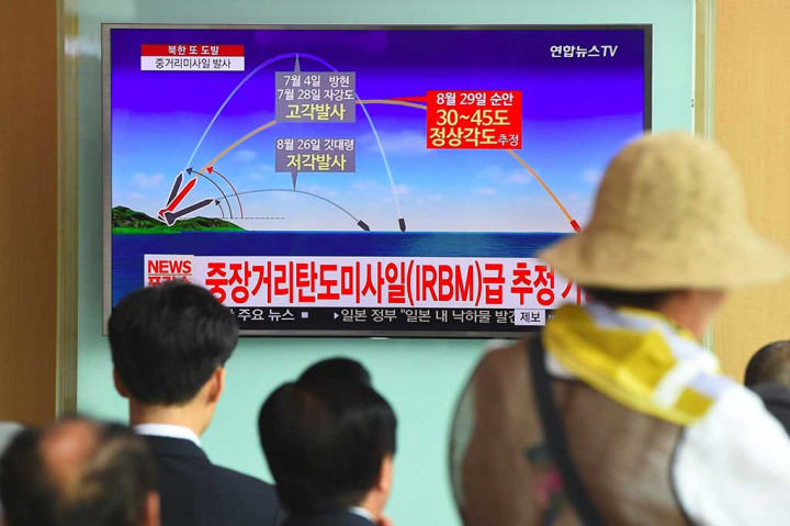 Rudal tersebut ditembakkan dari satu lokasi di dekat Sunan di Pyongyang, sekitar pukul 05.57 waktu setempat.